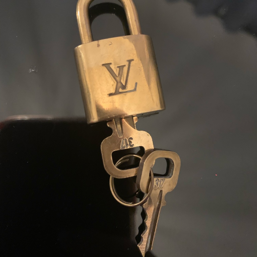 Louis Vuitton Brass Lock and Keys 317